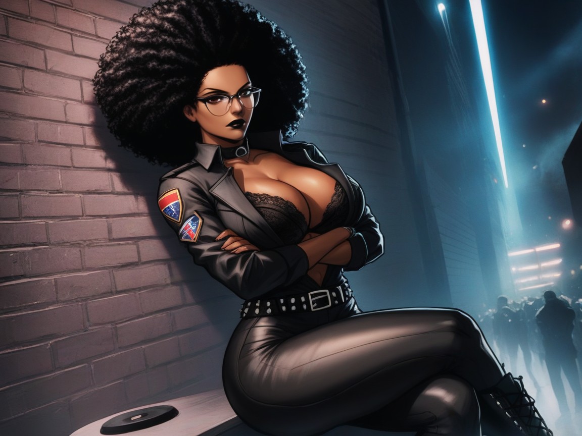 Black Afro, Nsfw, Strong Legs Porno latina IA