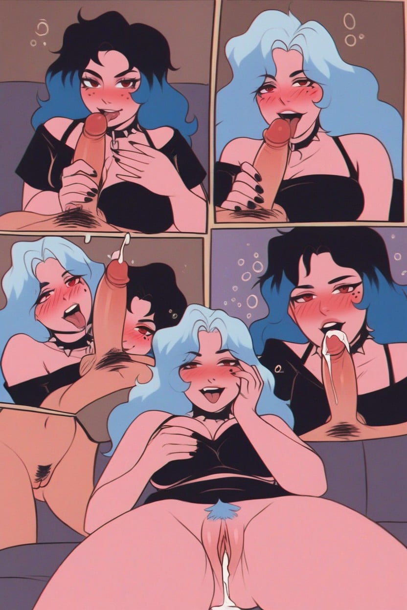 Dark House, Adventure Time Style, Women Biting Lip Watch Hentai AI Porn