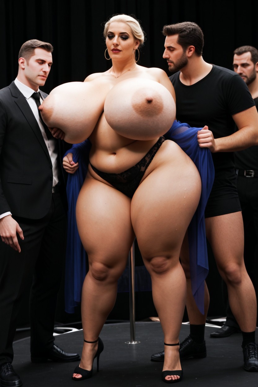 Many People Around, Hard Grabbing, Strip Club AI Porn