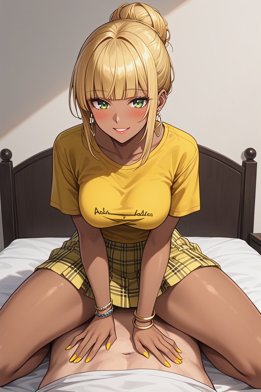 Earrings, Seductive, Perfect Hands Hentai AI Porn