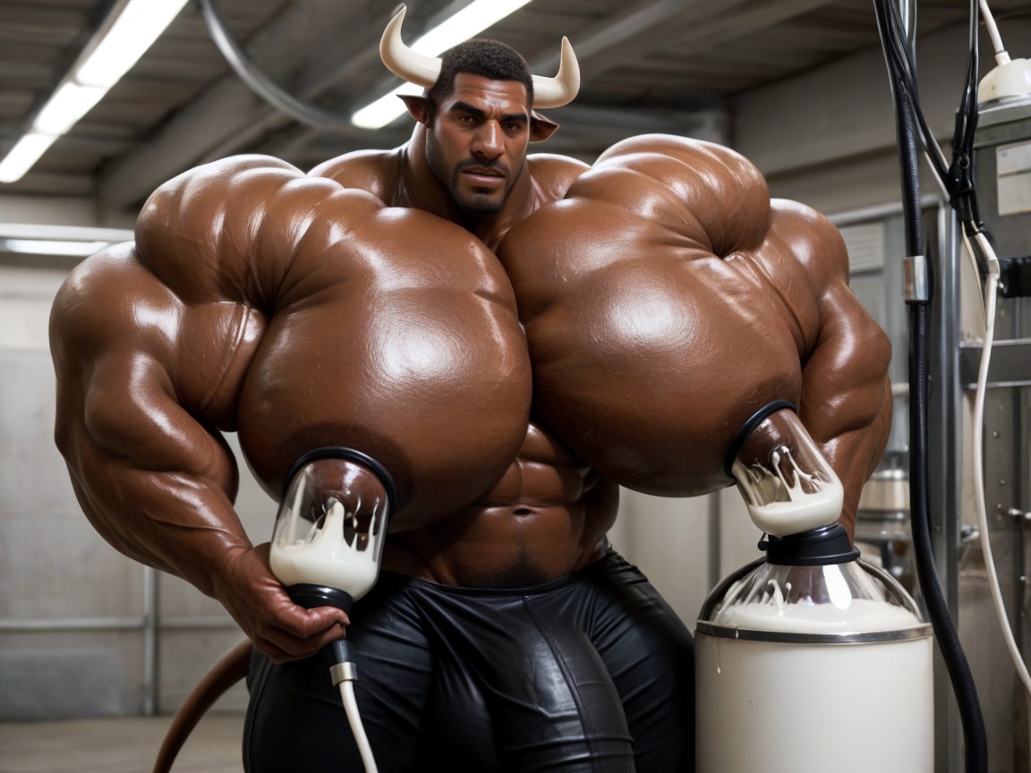 Squeezing Nipple, Cattle Furry Pushing Man's Hands Away, Big Nipples Porno IA Gay