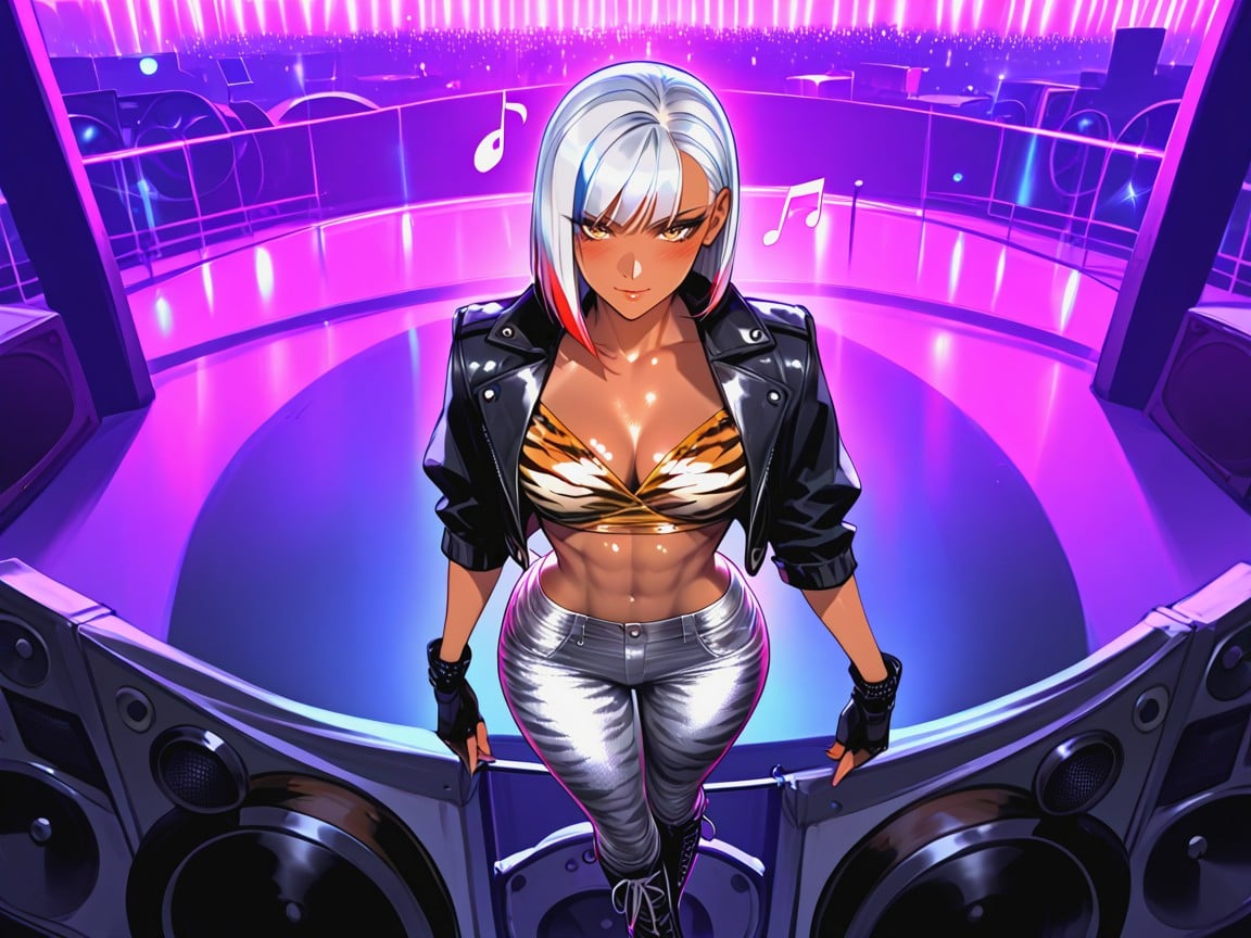 Squared Thick Thighs, Bobcut, Woman Drumming AI Porn