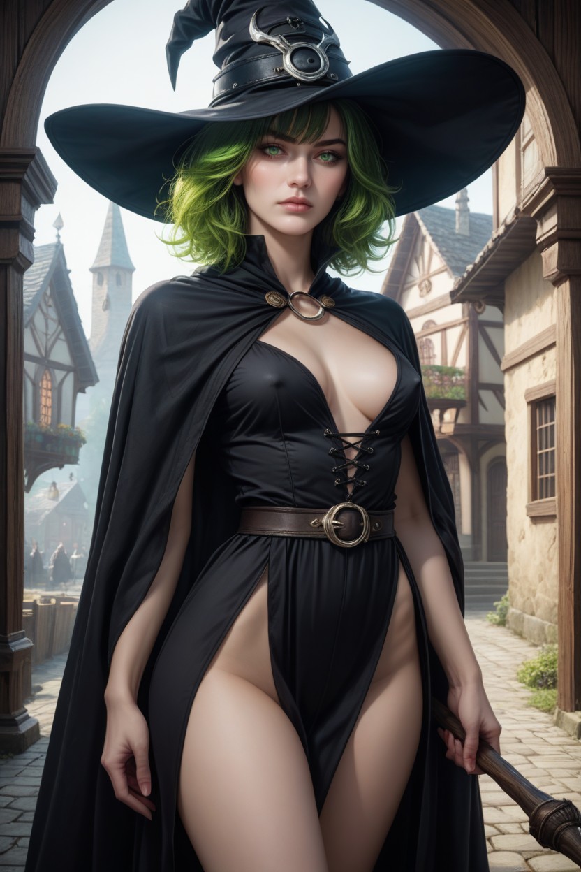 Small Breasts, Show Down To Knee Caps, Standing AI Porn