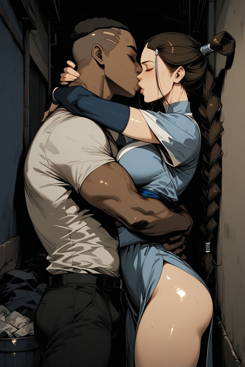 African Man, Excessive Sweating, Big Man Hentai AI Porn