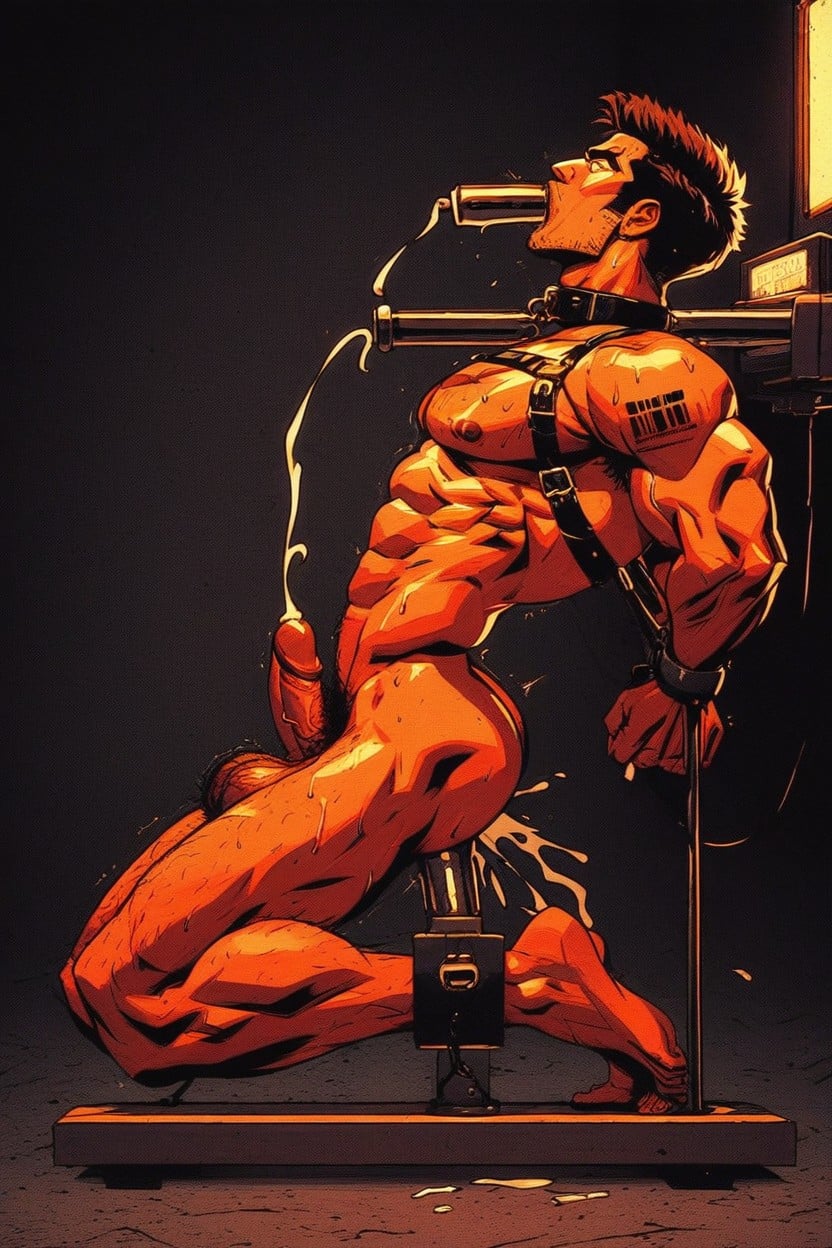 Fucking Robot Hole, Harness, Penis Pump 게이 AI 포르노