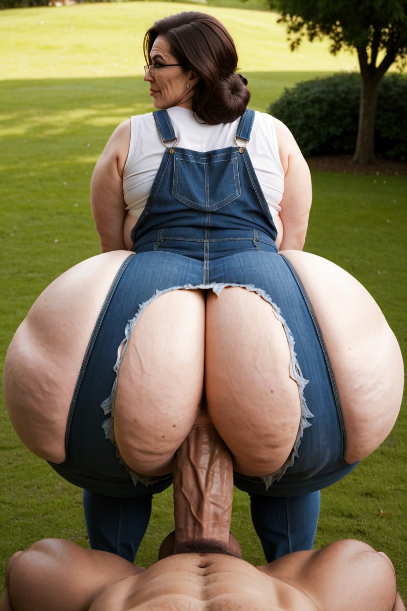 Mega Ass Ssbbw, Big Black Cock Deep In Ass, Top Down AI Porn
