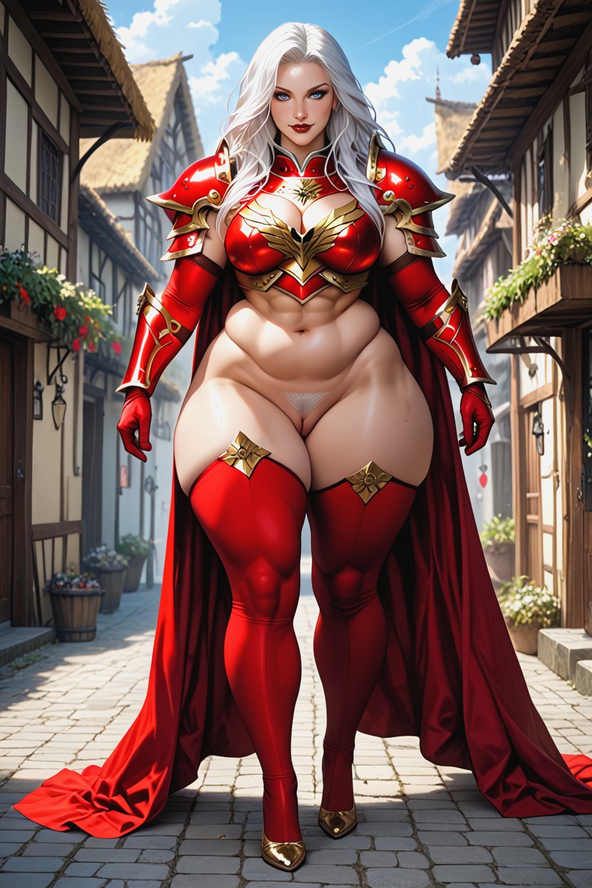 Golden Heels, Golden Armour, Full Metal Armour AI Porn