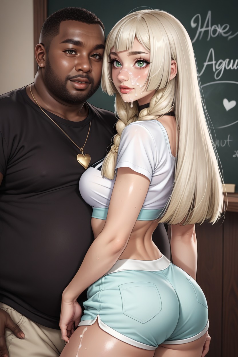 Fat Man, Ugly Man, Text On Chalkboard AI Porn