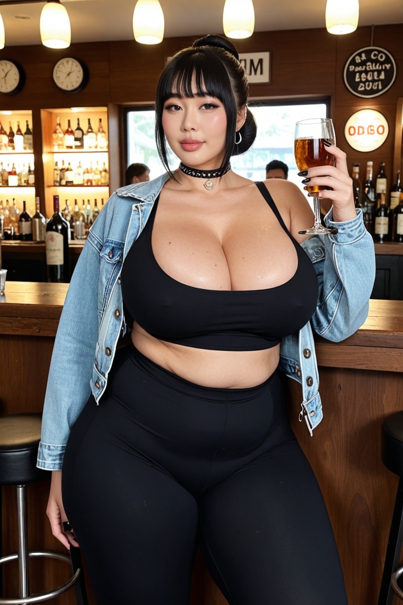 Breast Expansion, Pelvic Crease, Obese Fat Belly AI Porn