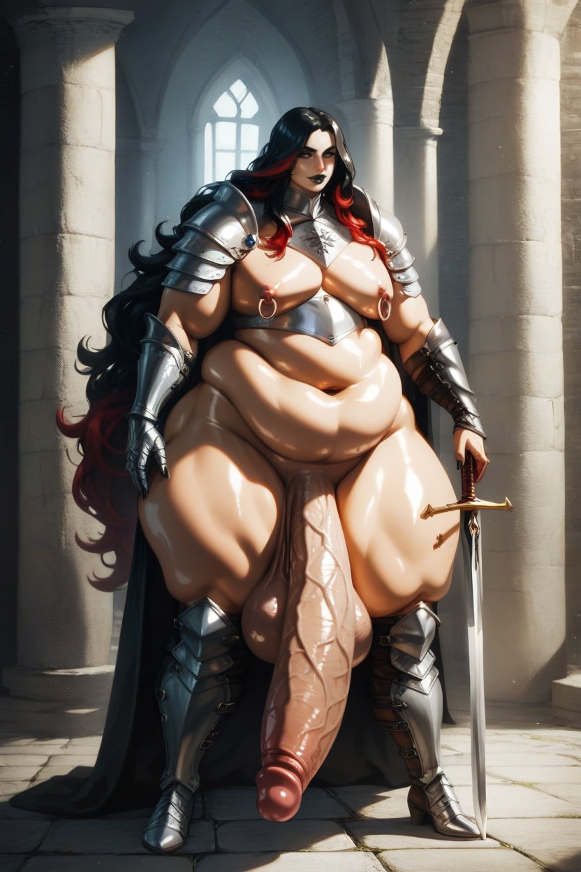 Donjon, Large Eyes, Gants D'armure Porno IA Gay