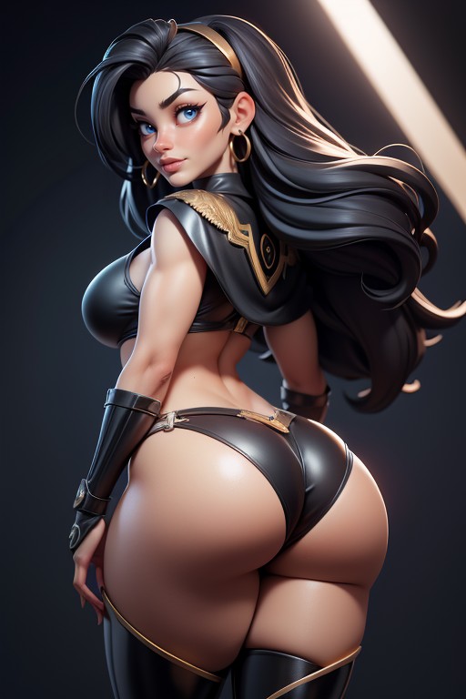 Sexy, Thick, Looking Back At Viewer With Sexy Smirk Hentai AI Porn