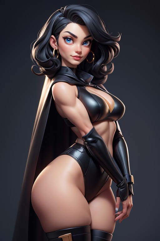 Brown Skin, Black African Facial Featuresbroader Nose, Perfect Body Hentai AI Porn