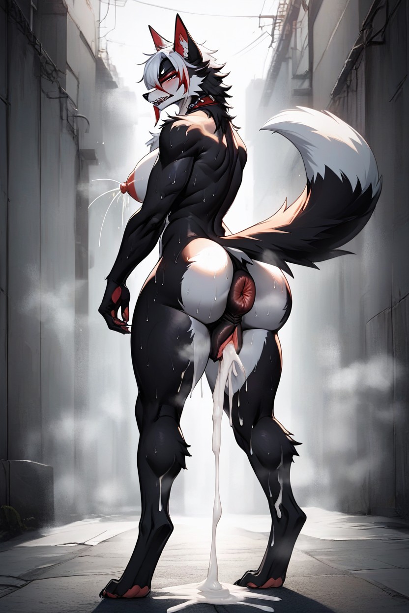 Caninedog Pussy, Smelly, Presenting Furry AI Porn
