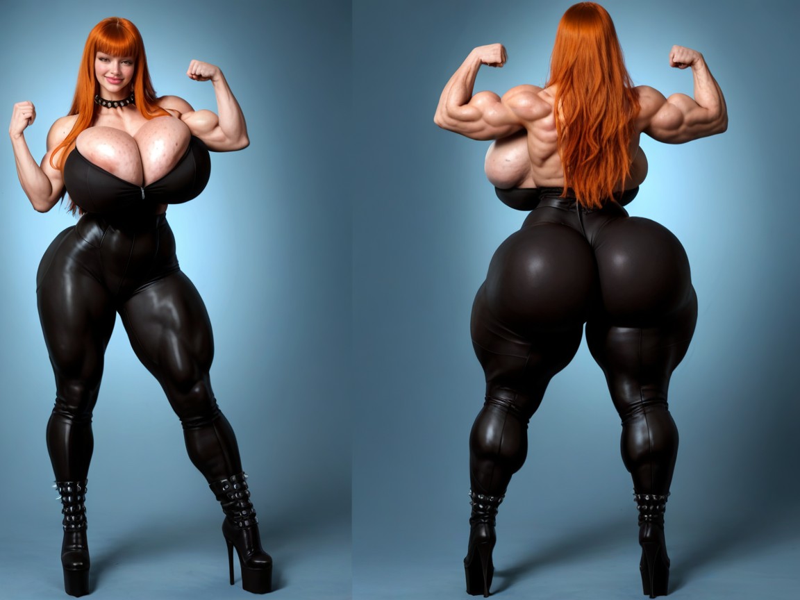 Platform Heels, Long Length, Smug Expression AI Porn