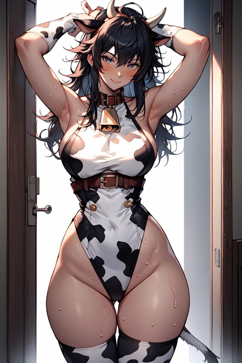 Dark, Night Time, Black Color Hair Hentai AI Porn