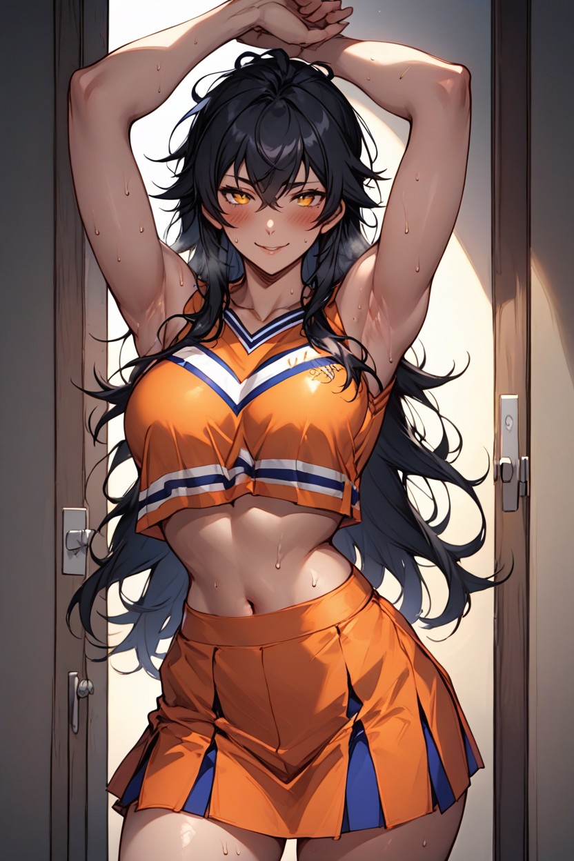 Standing, Waist Shot, Sweating Hentai AI Porn
