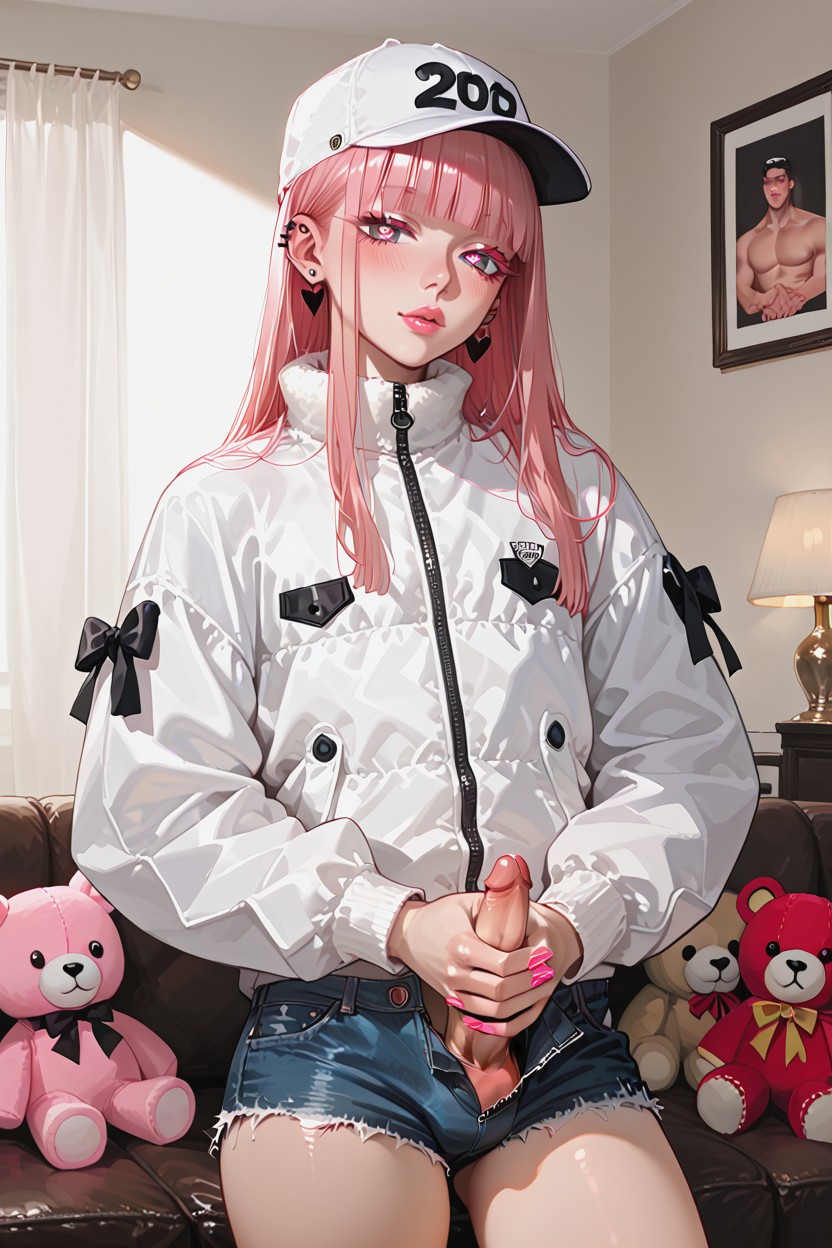 Glossy Pink Lips, 模特姿势, Bubble Butt AI同性戀黃片