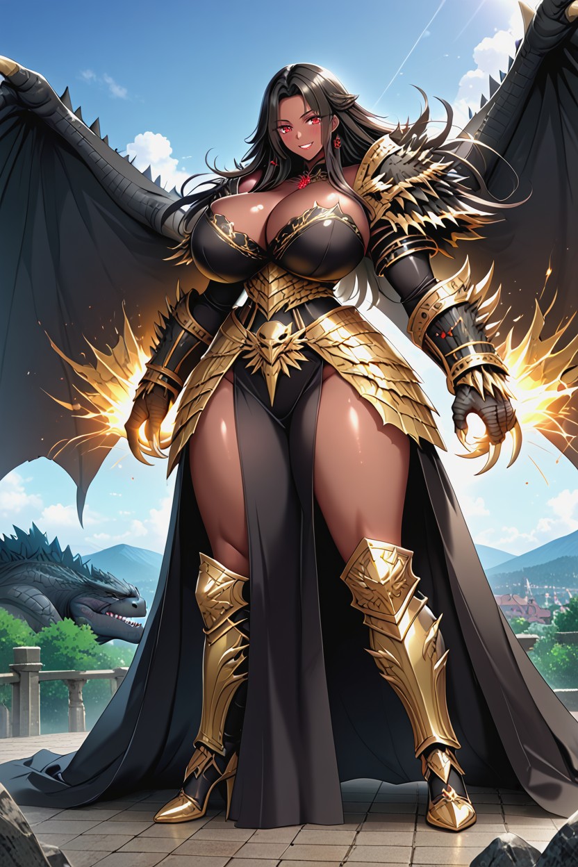 Gladiador, Cloth Armor Cuirass, Giganitc Claws Porno ebony IA