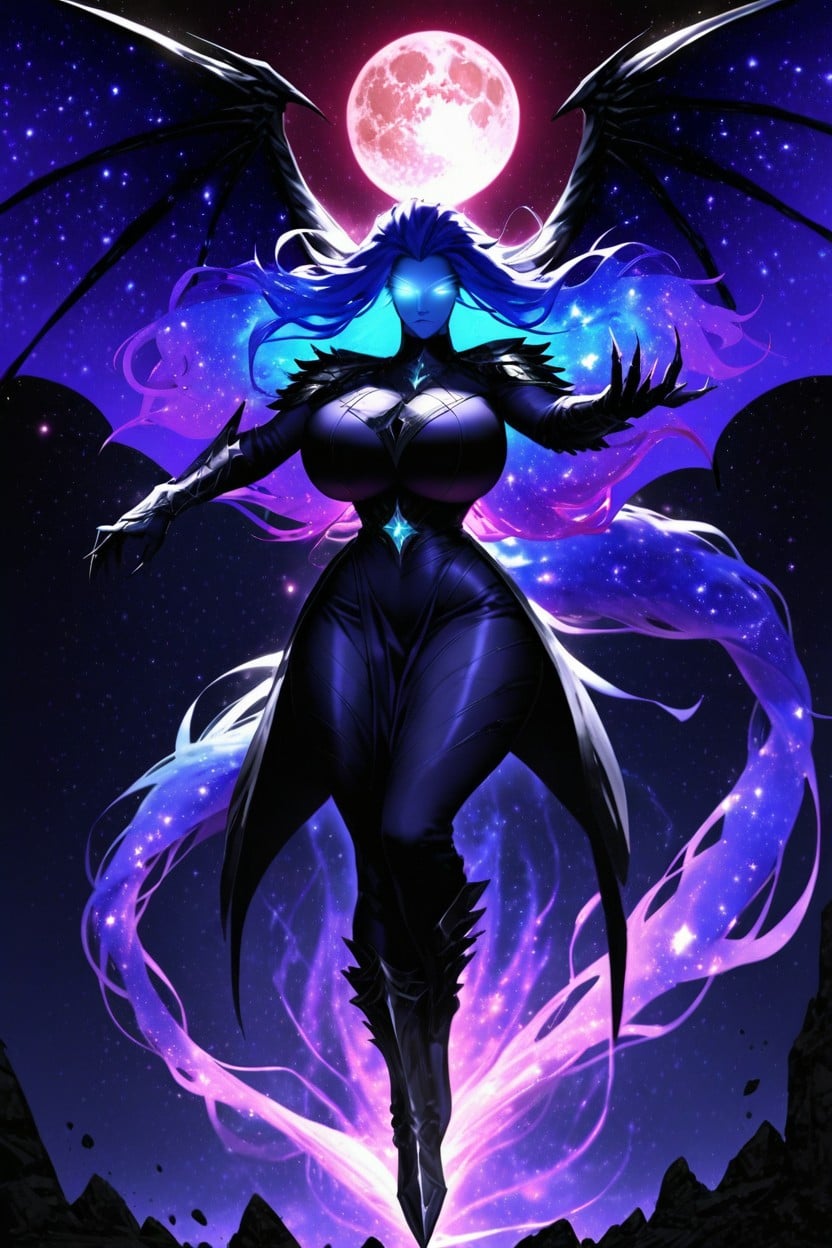 25+, Glowing Eyes, Large Draconic Wings Hentai AI Porn