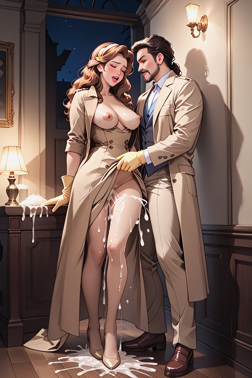 Ssbbw, Disney’s Belle, Standing Sex The Leg Hiked Up AI Porn