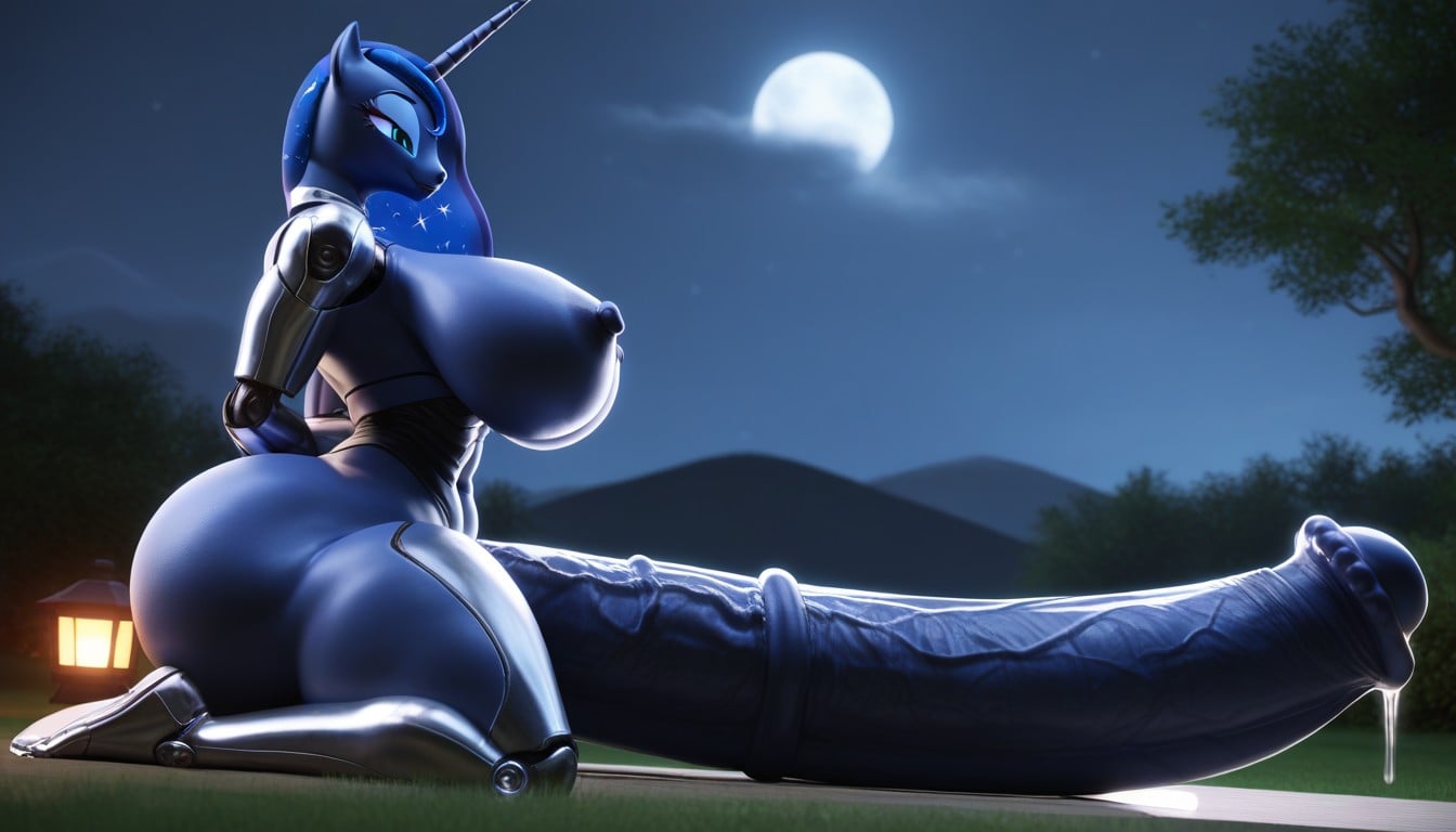 Hyper Penis, Princess Luna, Moonlight AI Porn
