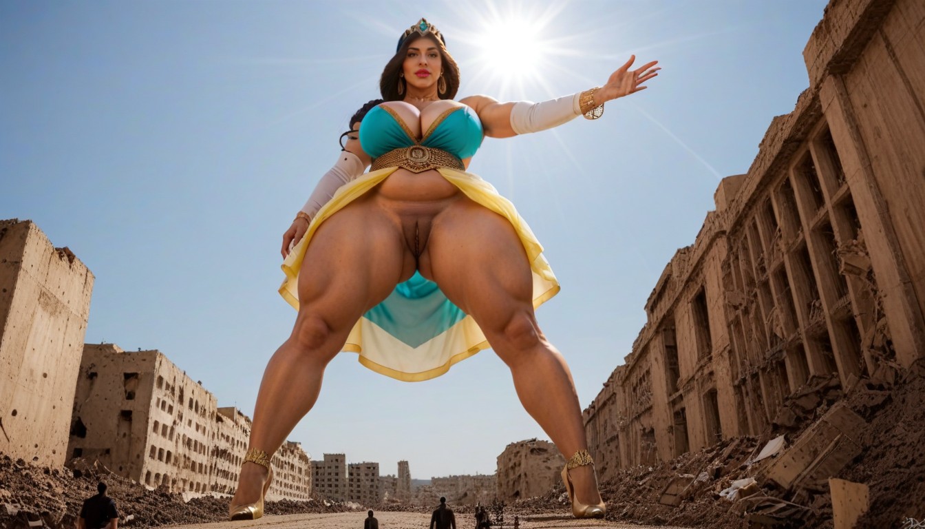 Trampling City, Hdr, Barefeet AI Porn