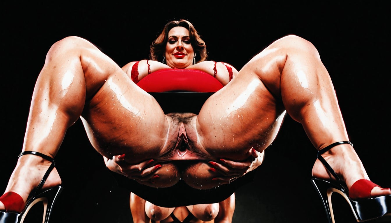 Octane Render, Body Wet, Muscular Bbw Calves AI Porn