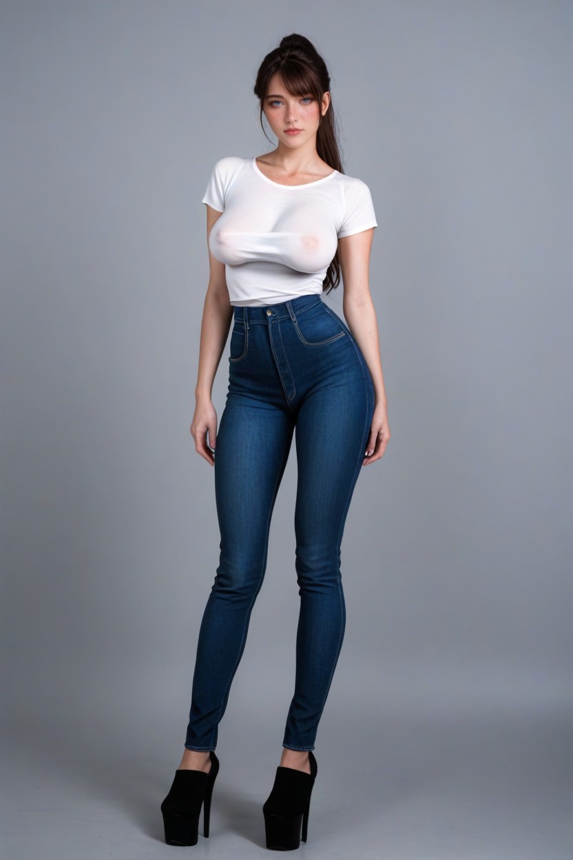 Body, Looking At Viewer, Round Hips AI Porn