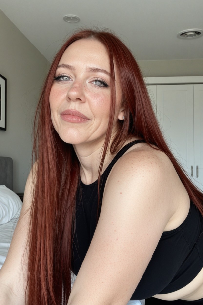 Looking Up, Head Tilt, Showing Tits AI Porn