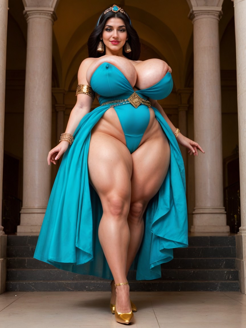 Massive Ass, Super Fit, Standing Porno IA