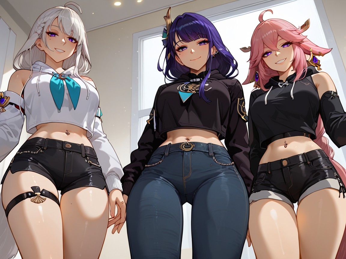 White Hoodie, Hoodie, Break Hentai AI Porn