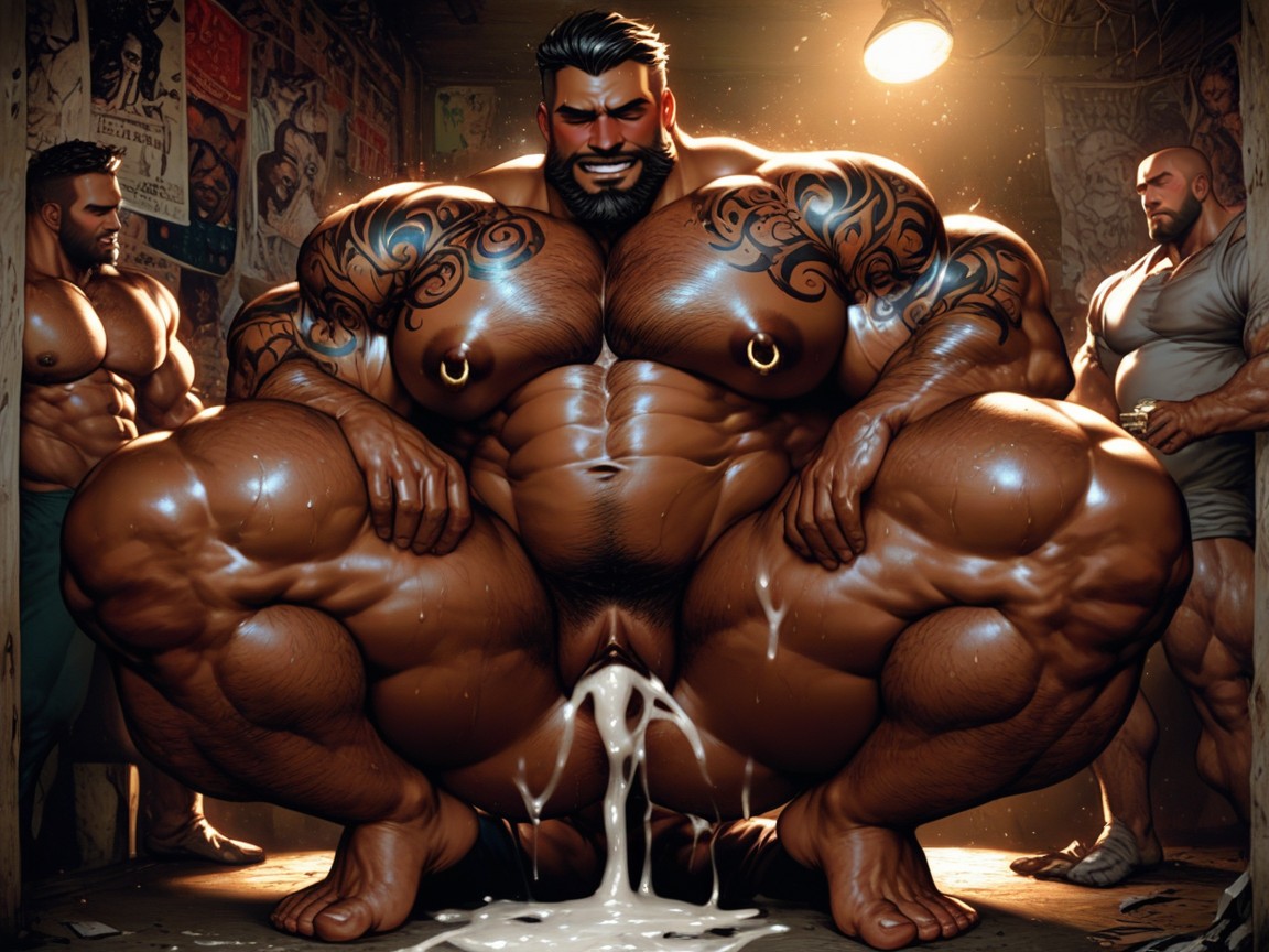Tanning Skin, Man, Beard AI同性戀黃片