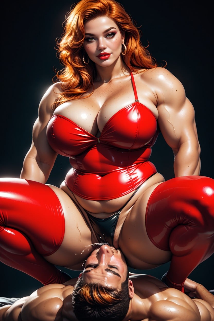 One Male, Deep Crack Asses, Ginger AI Porn