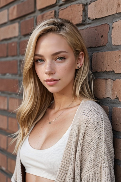 Fully Clothed, Blond Hair, Front View AI Porn