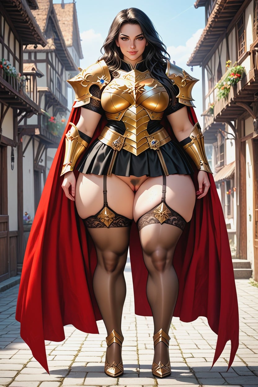 Thick Thighs, Long Loose Hair, Ultra Detailed Skin AI Porn