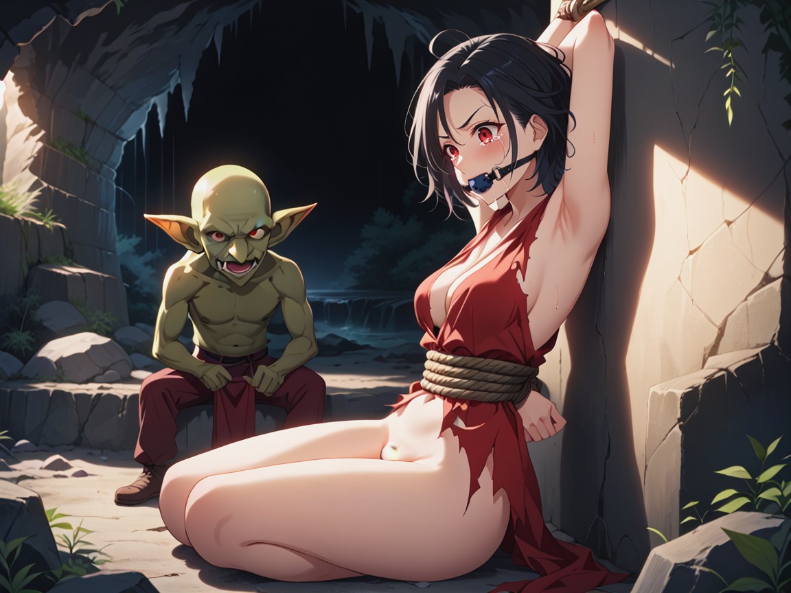 Angry, Small Breasts, Skinny Hentai AI Porn