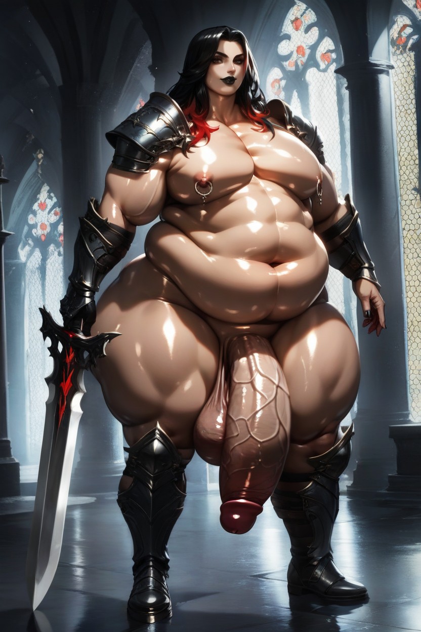 Wide Hips, Penis Hanging Down To The Floor, Holding Sword AI同性戀黃片