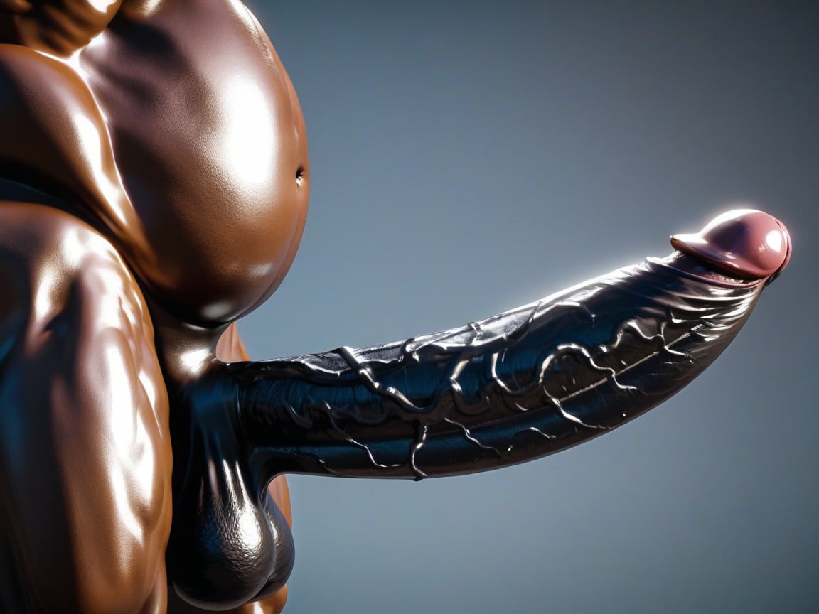 Extreme Veiny Giant Penis, 18+, Faceless AI Porn