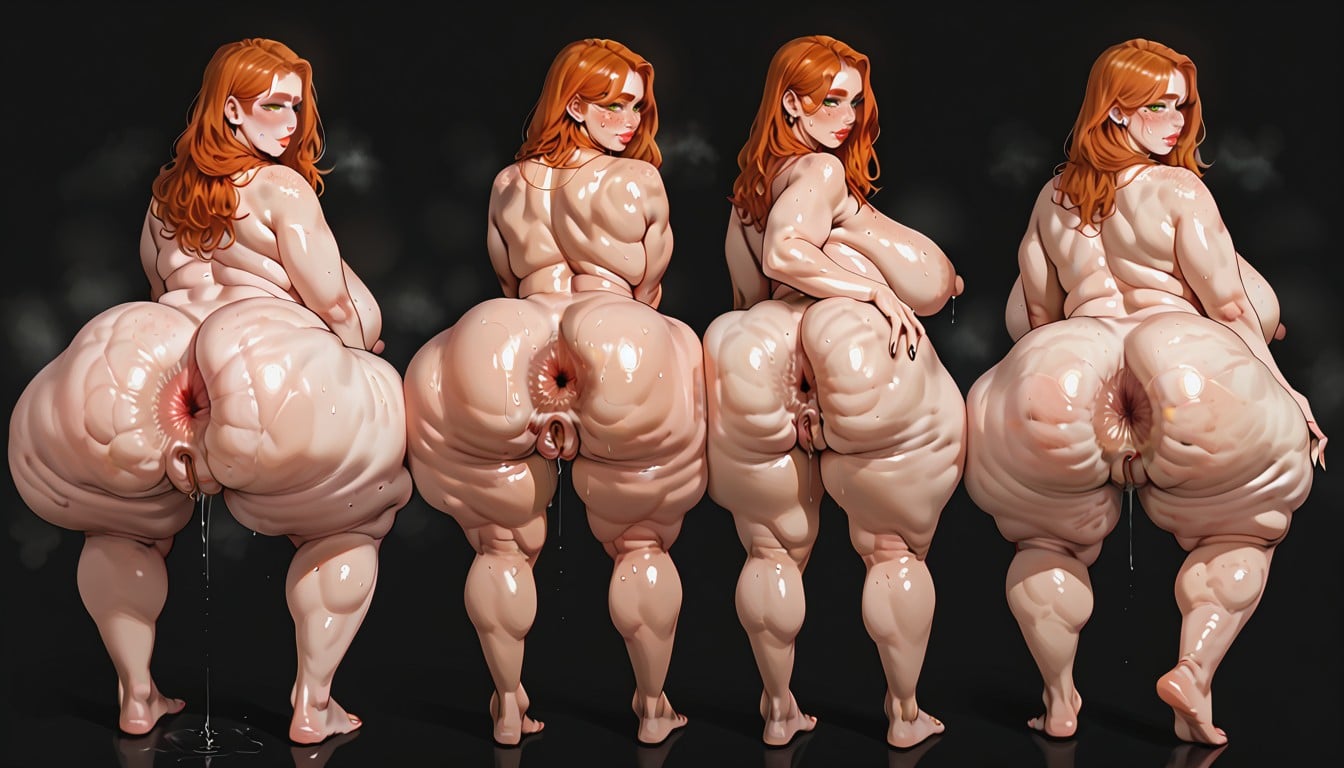 Shaped Bbw Thighs, Full Body, Giant Saggy Breasts AI Porn