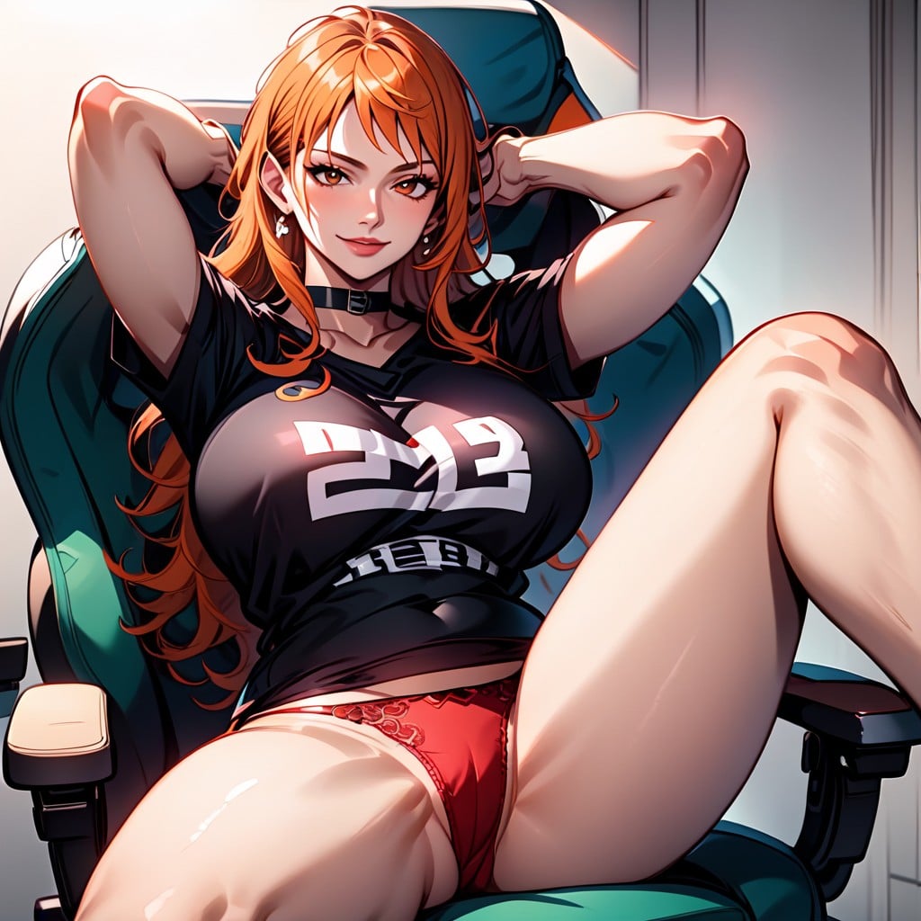 Clean Rendering Weight Layer Render Engine Path Tracing, Seductive Face, Red Panties Hentai AI Porn