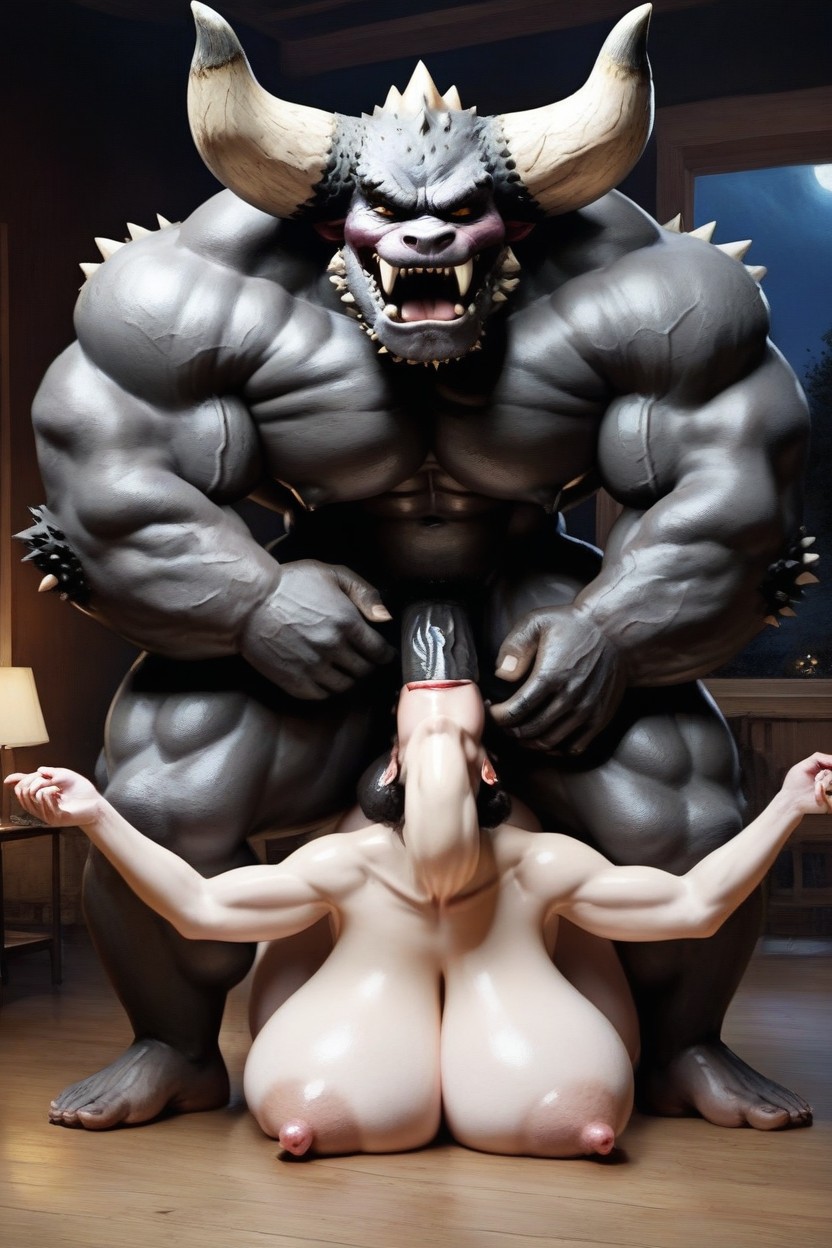 Night, Natural Tits, Very White Skin AI Porn