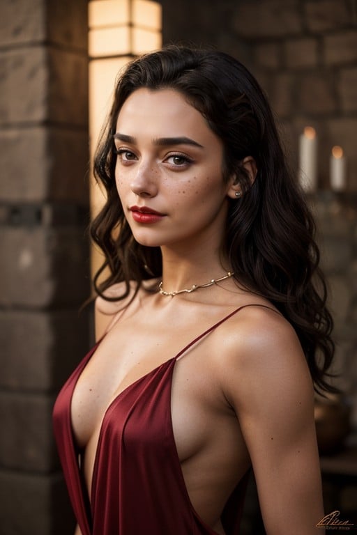 Erotic Photoshoot, Bare Shoulders, 25+ AI Porn
