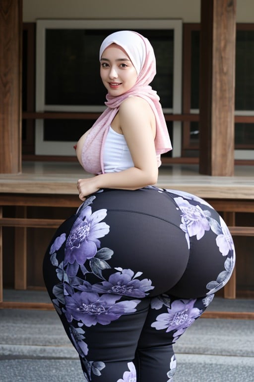 High Resolution, Extremely Large Ass, Huge Round Ass AI Porn