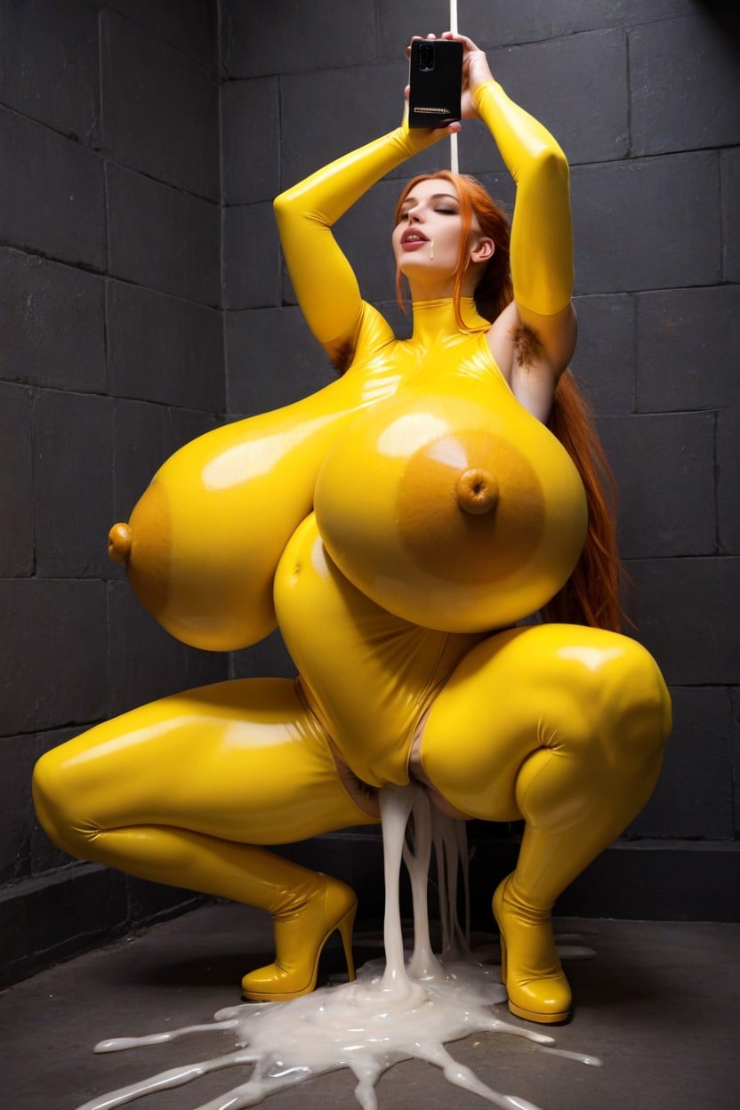 High Heel Over Knee Boots, Tentacles Bigger Than Subject, Excessive Cum On Breast AI Porn