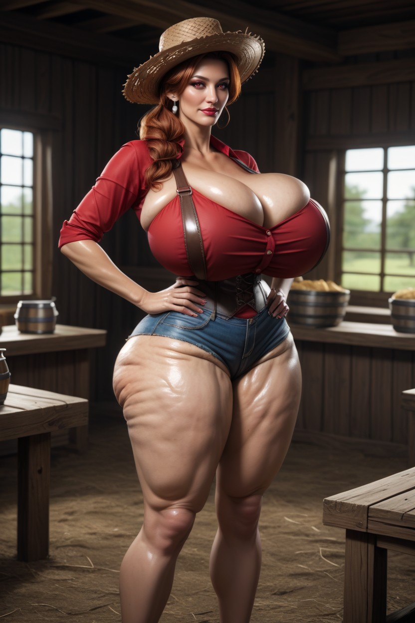 Big Round Ass, Sweaty, Hands On Hips Hentai AI Porn