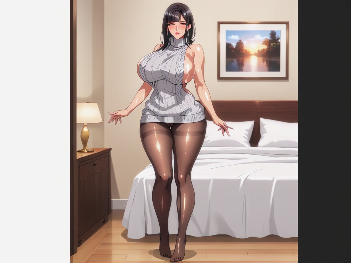 Shapely, Gleaming Skin, Hourglass Hentai AI Porn