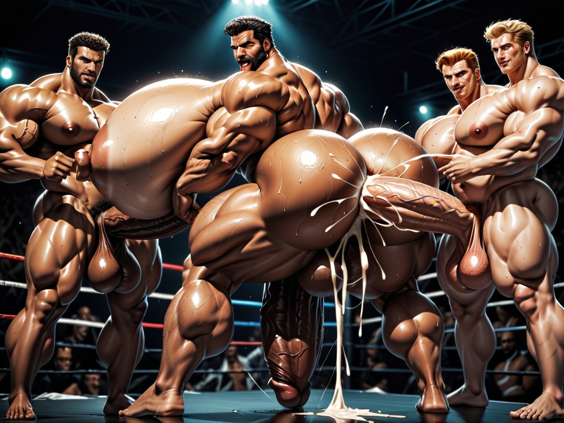 Verein, Huge Extreme Oversized Ass, Extrem Unten Schwer KI Schwulenporno