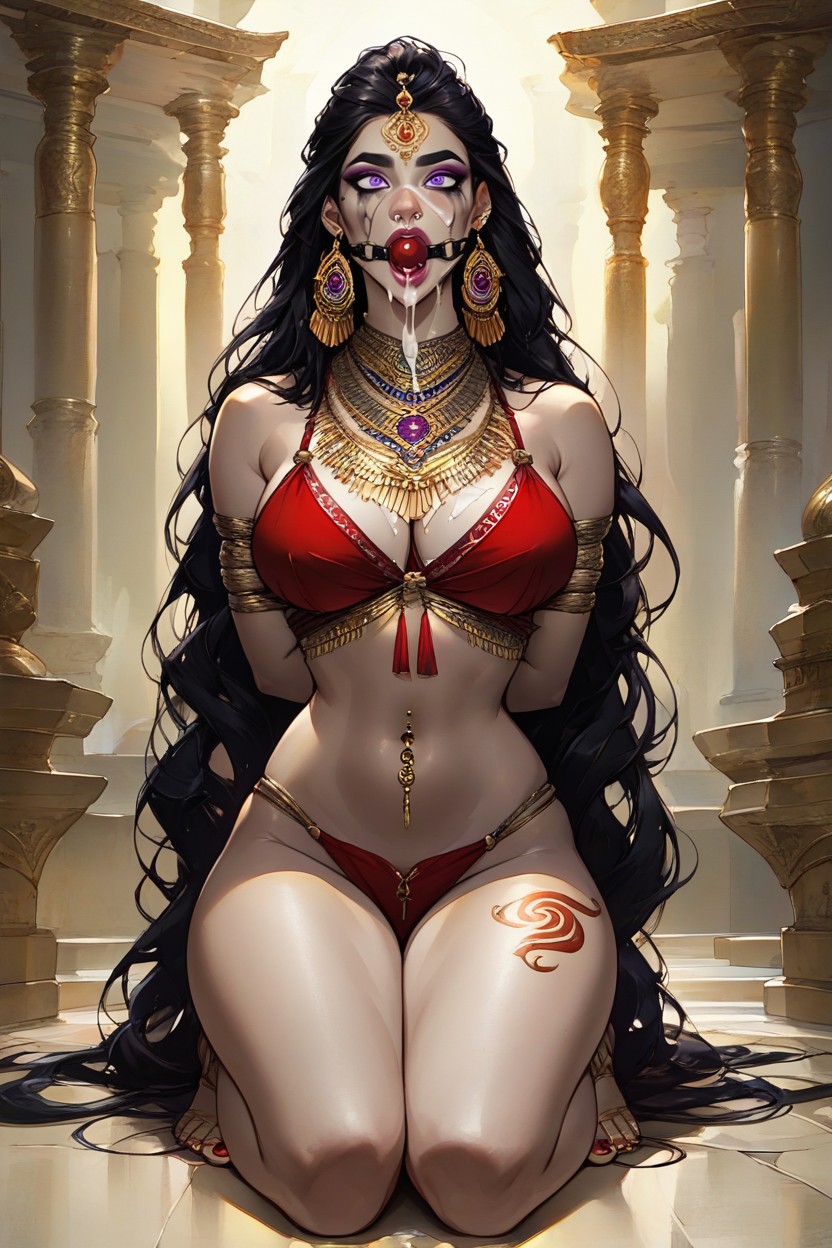 Long Black Hair, Trapped, Oral Hentai AI Porn