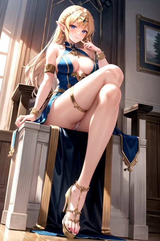 Both Nipples Exposed, Super Slutty, Middle Finger Up At Viewer Hentai AI Porn