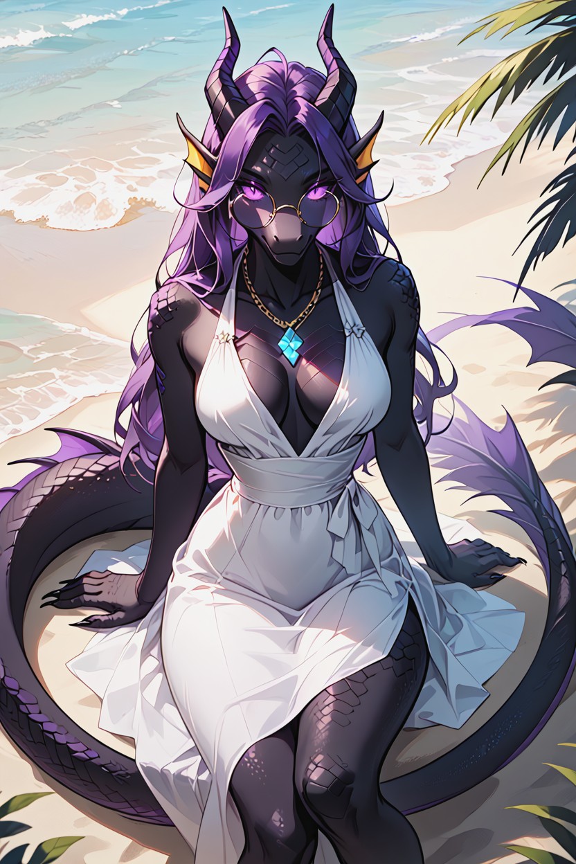 Ender Dragon, Ender Dragon From Minecraft, Outdoor Furry AI Porn